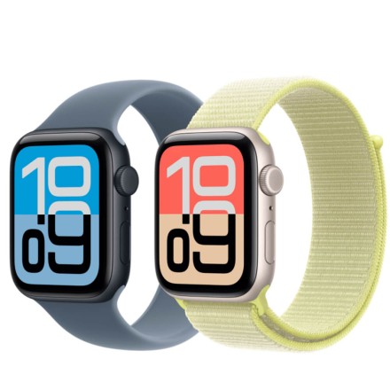 Часы Apple Watch SE 3, 40 mm, Solo Loop (полуночный черный/синий), размер S/M