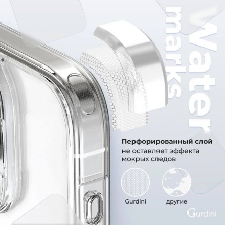 Чехол накладка для iPhone 16 Gurdini Alba Series Protective (прозрачный матовый)