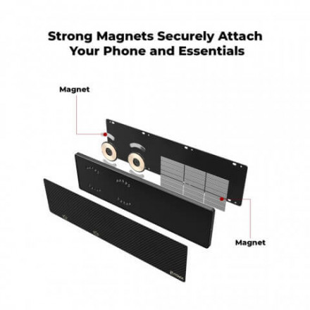 Держатель магнитный на стену MagBar Pitaka Carbon Black 