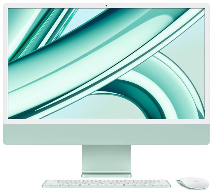 Моноблок Apple iMac 24" Retina 4,5K (M3 8C CPU, 10C GPU) 8/512GB SSD зеленый