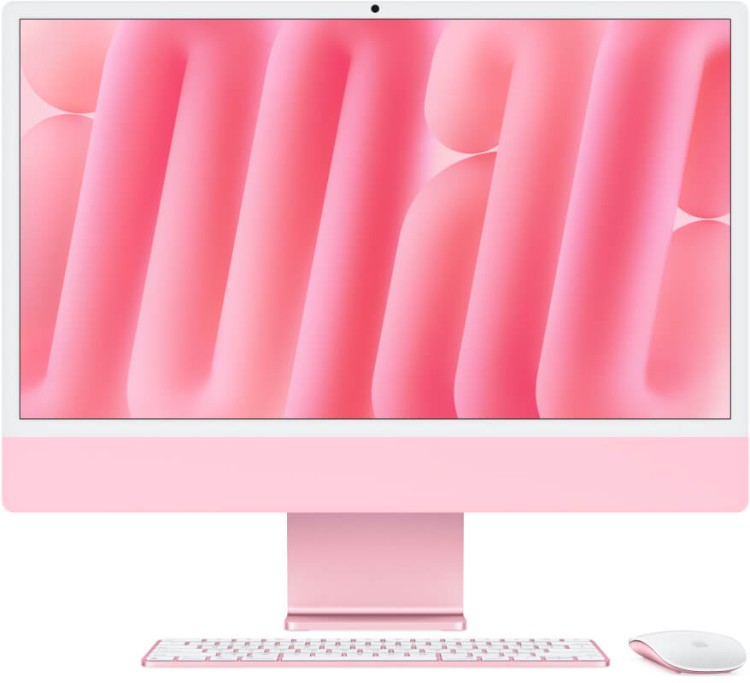 Моноблок Apple iMac 24" Retina 4,5K (M4 8C CPU, 8C GPU) 16/512GB SSD, розовый