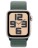 Часы Apple Watch SE 2, 44 мм ремешок Sport Loop (сияющая звезда/зеленый)