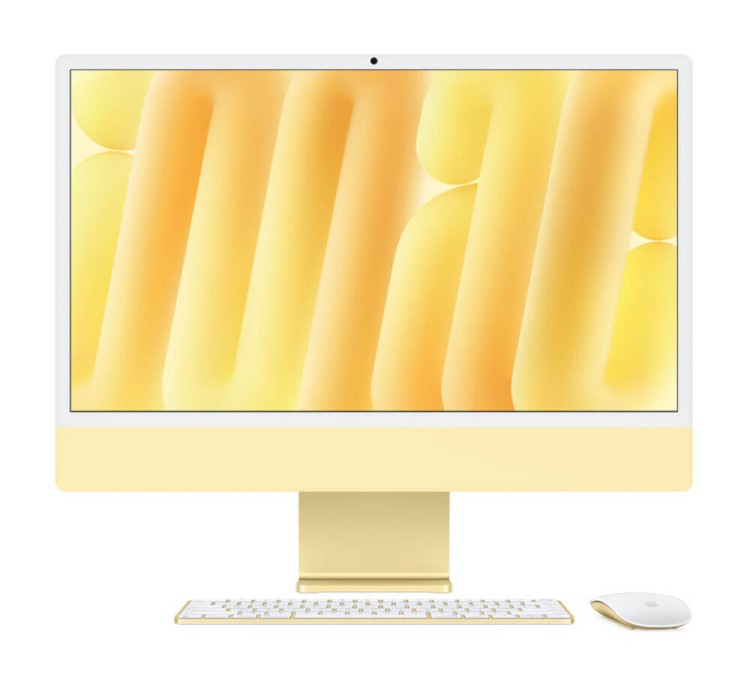 Моноблок Apple iMac 24" Retina 4,5K (M4 8C CPU, 8C GPU) 16/512GB SSD, желтый