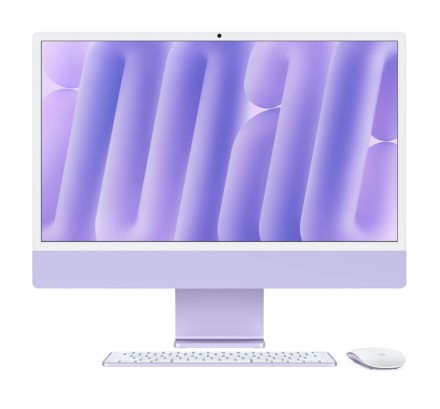 Моноблок Apple iMac 24" Retina 4,5K (M4 8C CPU, 8C GPU) 16/512GB SSD, фиолетовый