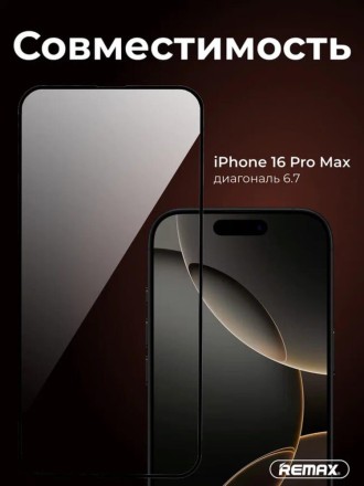 Защитное стекло для iPhone 16 Pro Max Remax ES-01 с аппликатором